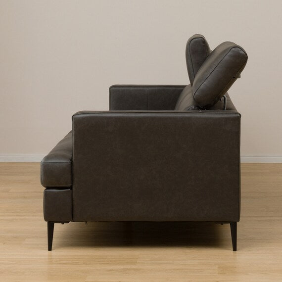 3P Sofa Satherla Leather-C2 DGY