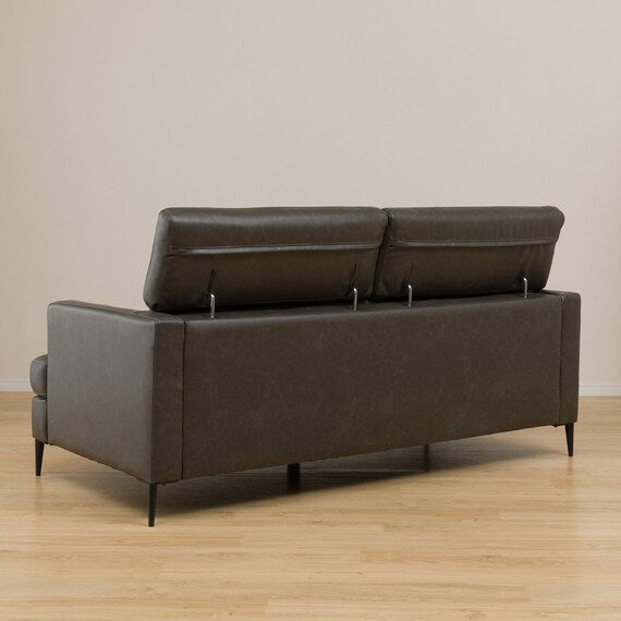 3P Sofa Satherla Leather-C2 DGY