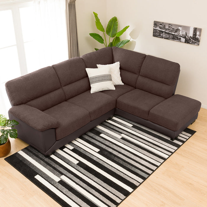 Corner Sofa Wall3-KD LC DBR