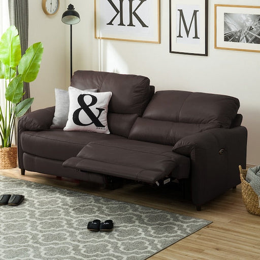 3P Left Arm Electric Sofa Jaffa NB DBR