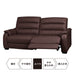 3 Seat L-Recliner Sofa Crona SK DBR