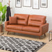 3 Seat Sofa Filln4-Leather BR/MBR