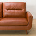 3 Seat Sofa Filln4-Leather BR/MBR