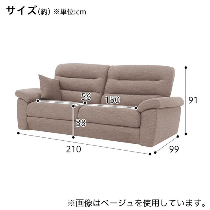 3 Seat Sofa N-Pocket A12 H-Lo DR-GGR