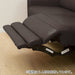 2P Left Arm Electric Sofa Cherryb NB DBR