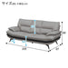 3P Sofa Lozo KD DGY Leather