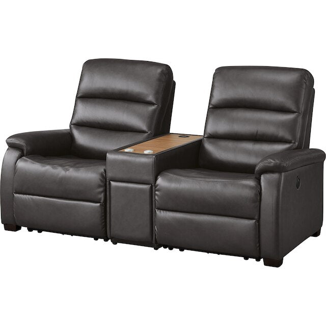 2S Sofa N-Believa DGY2-JHN76 TK Leather with Storage Table