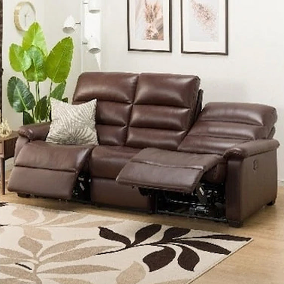 3 Seat Recliner Sofa N-Believa BR2-Scf66 Tk-Leather