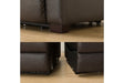 4 Seat Recliner Sofa N-Believa DBR Leather