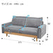 2.5P Sofa Auros4 DGY