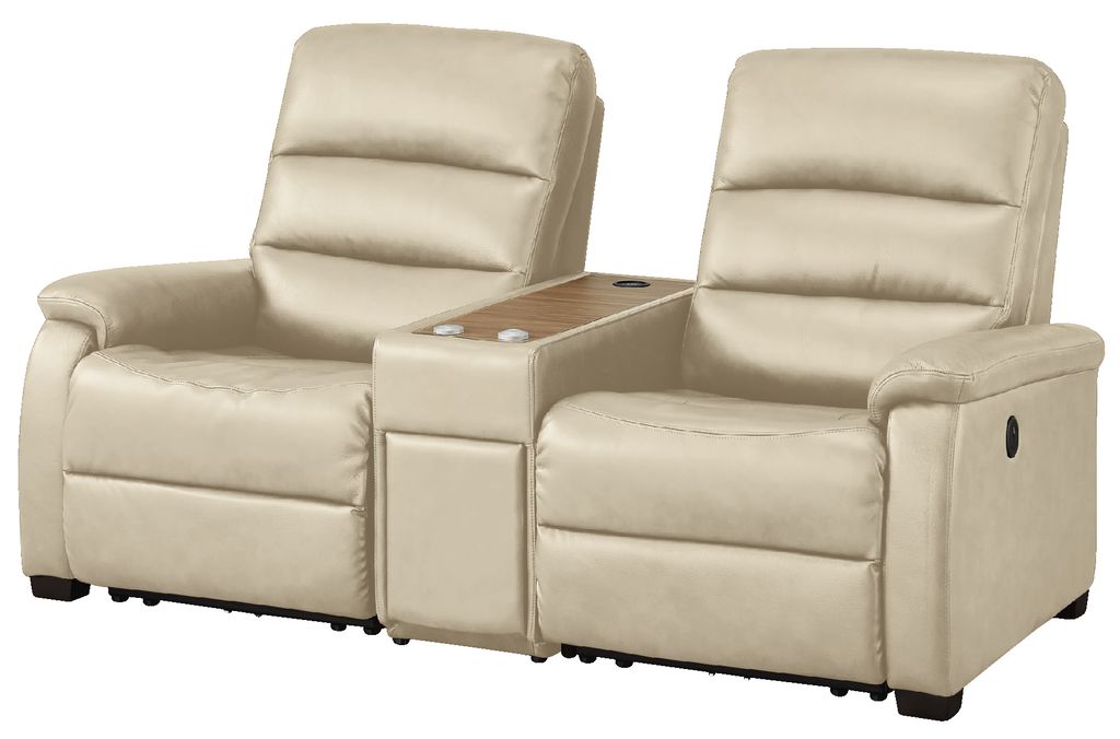 2S Sofa N-Believa BE2-MI15 Leather with Storage Table