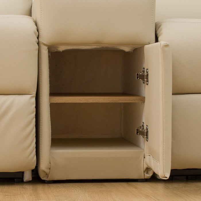 2S Sofa N-Believa BE2-MI15 Leather with Storage Table