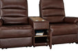 2S Sofa N-Believa DBR2-SCF66 TK-Leather with Storage Table