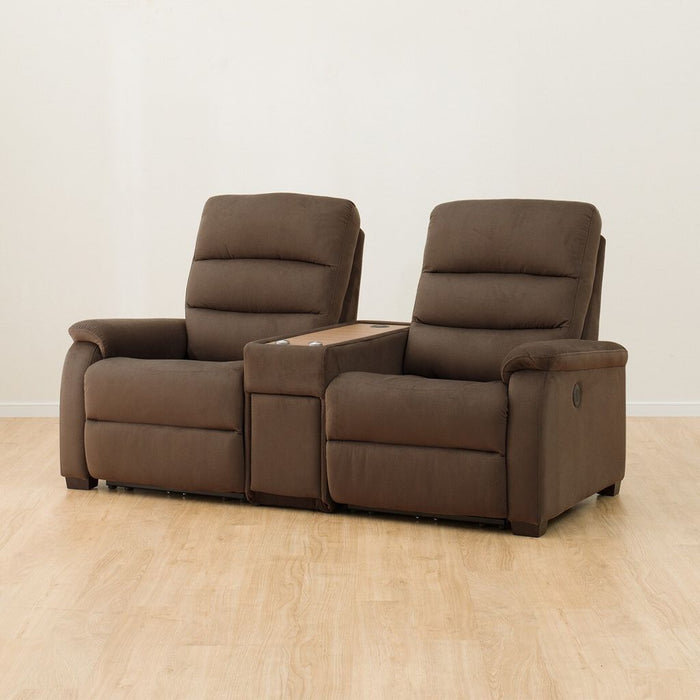 2S Sofa N-Believa Microfiber DBR with Storage Table