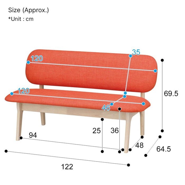 2 Seat Chair Relax Wide WW/OR