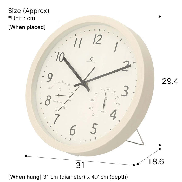 2Way Table/Wall Clock Foret 30SW-TH-WW