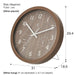 2Way Table/Wall Clock Foret 30SW-TH-MBR