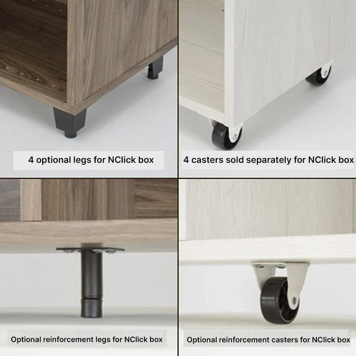 N-Click Optional Leg 4-Pcs WH