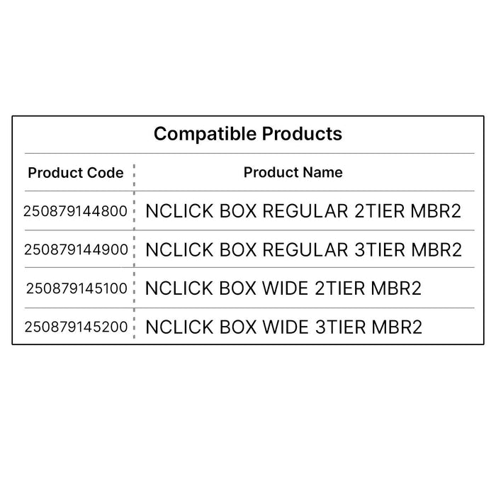 Additional Shelf N-Click Box Reg MBR 2