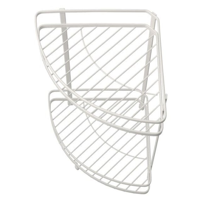 Wire Bath Rack 2-Tier Corner Piatto-2 W27.7xD20xH34