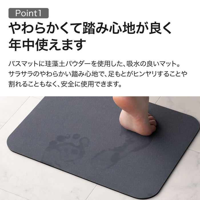 Soft Kaiteki Bath Mat 29x39 BL