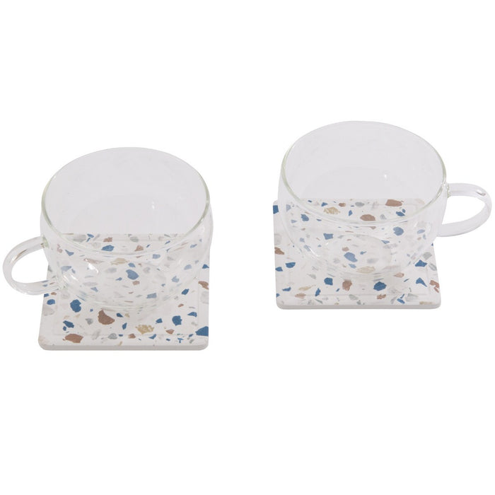 Ceramic Coaster Terrazzo NV 2 Pcs