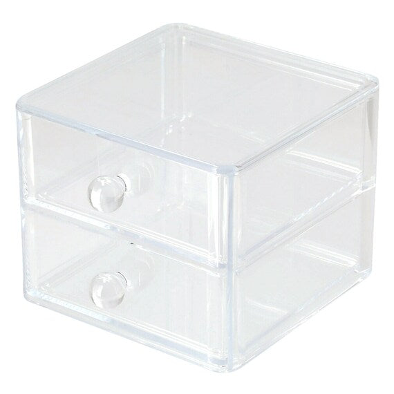 Acrylic Cosmetic Case W / Drawer Lucent S W18xD20xH15