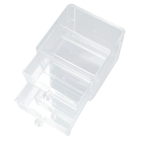 Acrylic Cosmetic Case W / Drawer Lucent S W18xD20xH15