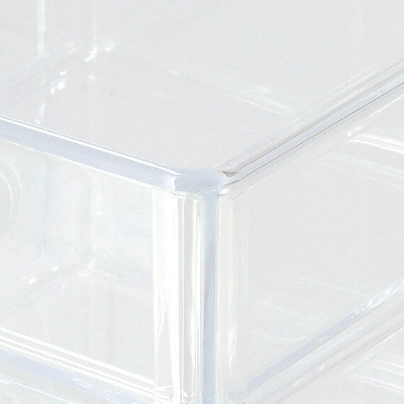 Acrylic Cosmetic Case W / Drawer Lucent S W18xD20xH15