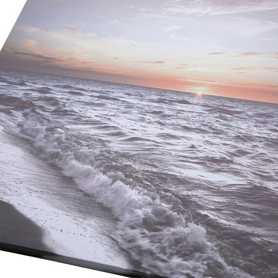 LED Canvas Poster Sunset 38x38