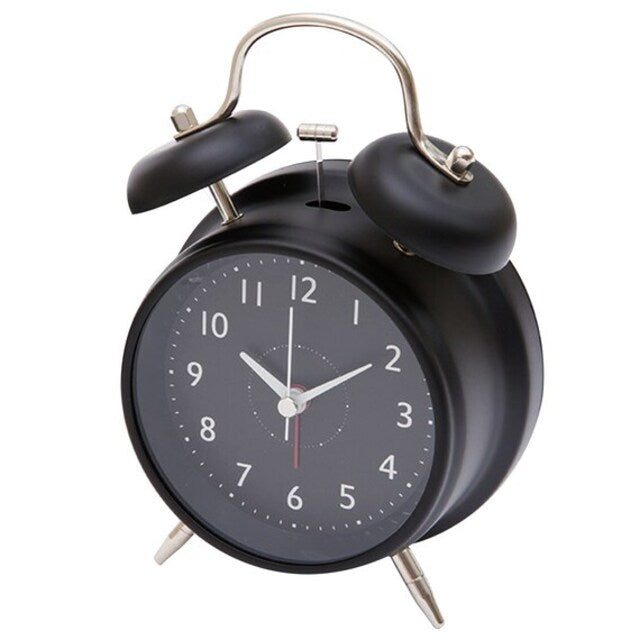 Twin Bell Alarm Table Clock BK W11.8D6.2H16.5