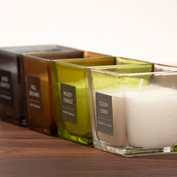 Glass Candle 106008-CL