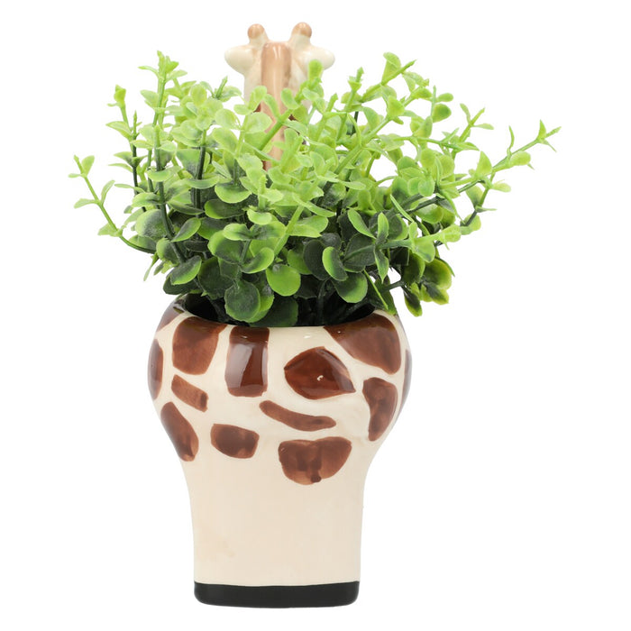 Oregano In Animal Pot Giraffe