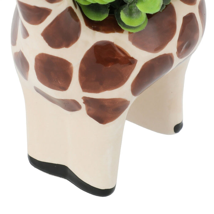 Oregano In Animal Pot Giraffe