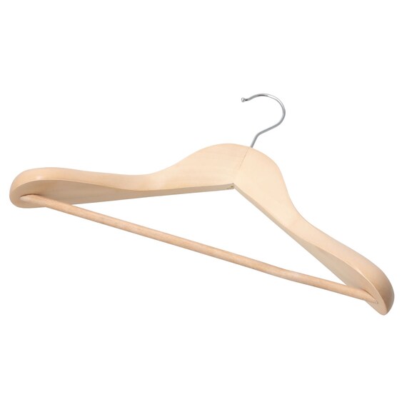 Wooden Jacket Hanger W38 Lotus