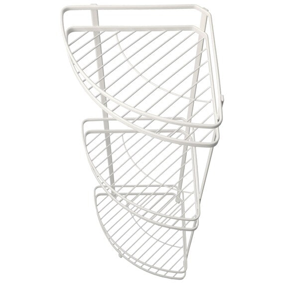 Wire Bath Rack 3-Tier Corner Piatto-2 W27.7xD20xH61