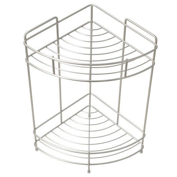 Wire Bath Rack 2 Tier Corner FB3002 W19.5D19.5H36.5