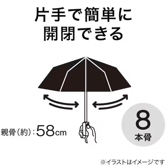 Automatic Foldable Umbrella 58CM BK SU