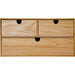 Storage Box Natural Wood 2Tier NA