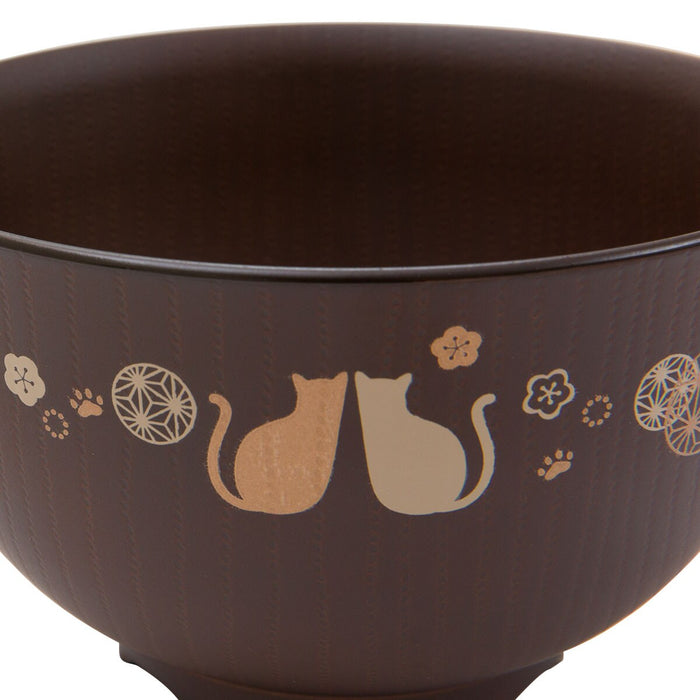 Drainer Soup Bowl Kemari Cat Pattern