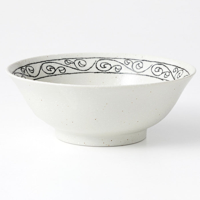 Wide Large Bowl Leave Edge D19.3xH7.3