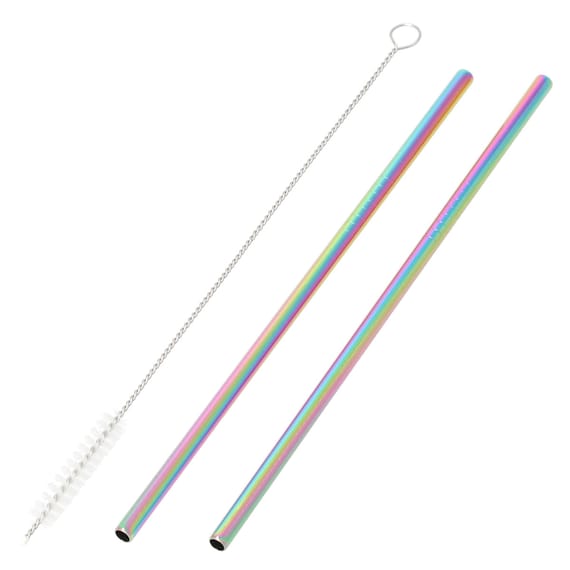 Rainbow Stainless Straw