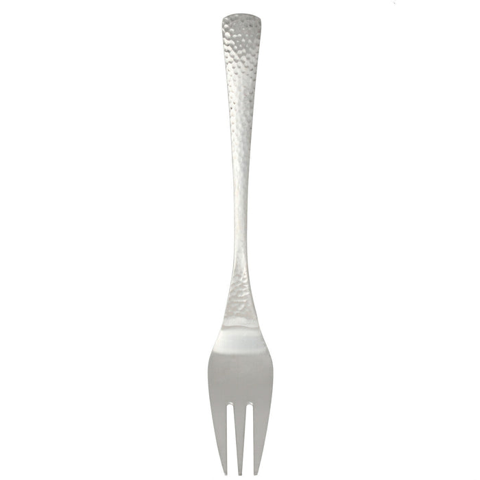 Dessert Fork Hammered Pattern