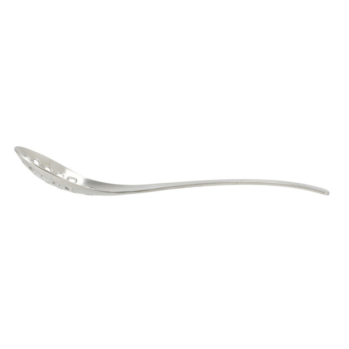 Slotted Soup Spoon Hammered Pattern