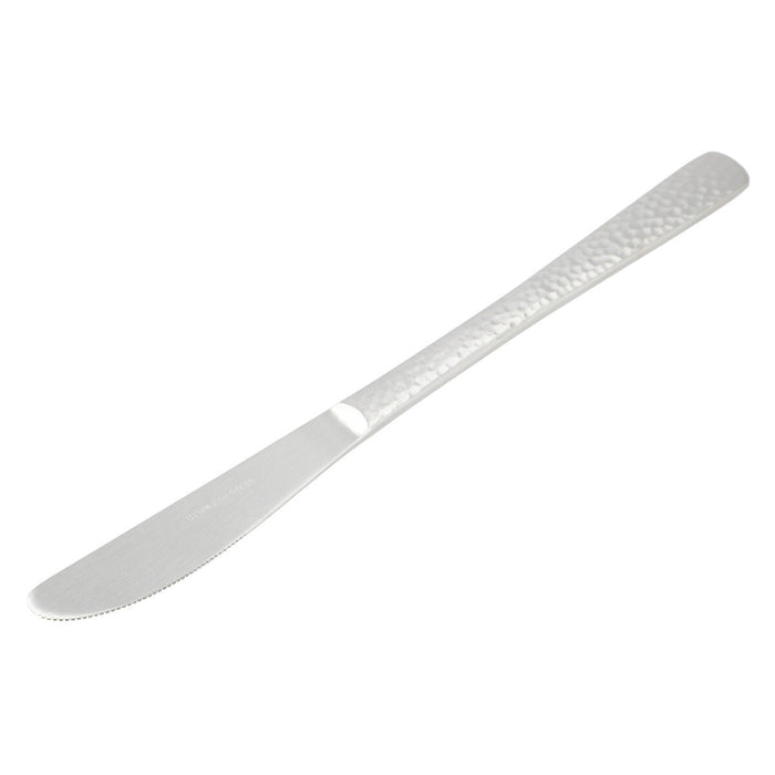 Dessert Knife Hammered Pattern