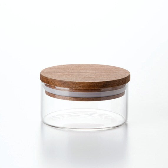 Acacia Lid Glass Canister S 230ML