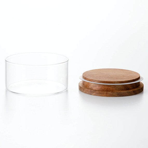 Acacia Lid Glass Canister S 230ML