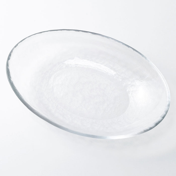 Glass Oval Plate 25CM