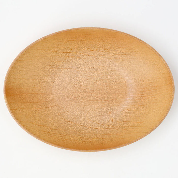 Water Repellent 24CM Oval Bowl Wood Like NA