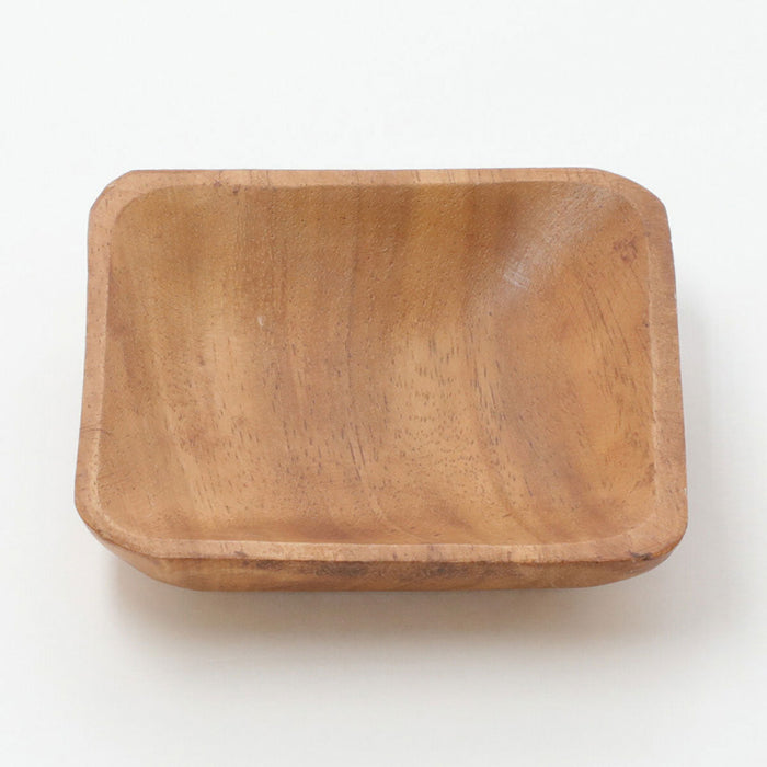 Acacia Square Plate 10CM